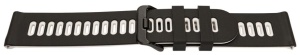 Curea silicon doua culori QR neagra cu alb 22mm- 62203