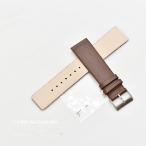 Curea tip Skagen de 22mm maro - 56694