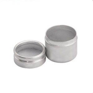 Cutie aluminiu cu capac din sticla - 1