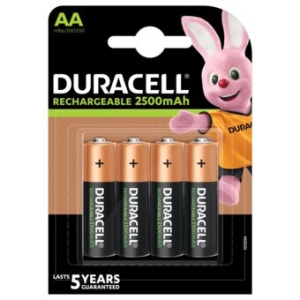 Acumulatori Duracell R6/AA, 2500 mAh - blister 4 bucati