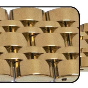 Bratara aurie 7 rânduri cu deployant 24mm - 57113