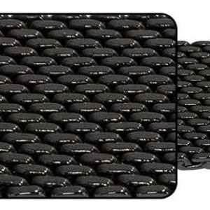 Bratara milaneza neagră cu deployant 22mm -59010