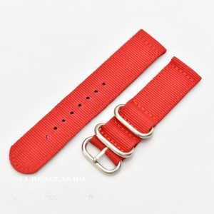 Curea din tesatura de nylon roșie catarame zulu 20mm - 4080620