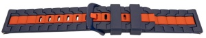Curea silicon doua culori QR albastră cu roșu 20mm- 62250