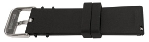 Curea silicon negru cu dunga albă, telescop QR 22mm -62010