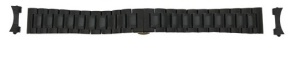 Bratara neagră deployant capat drept si curbat 12mm