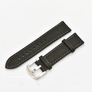 Curea panza neagra cu gri 24mm - 51548