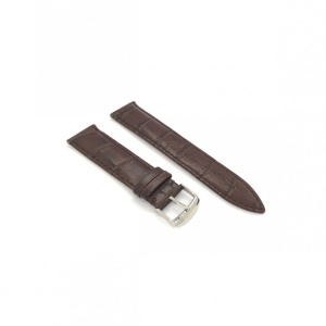 Curea piele maro inchis model crocodil QR 18mm - 4240218