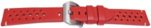 Curea piele perforata roșie GP Racing 20mm - 57086