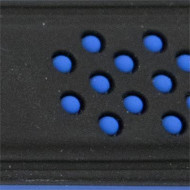 Curea silicon doua culori negru cu albastru, telescop QR, 22mm -62002