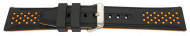Curea silicon doua culori negru cu portocaliu, telescop QR, 20mm -60732