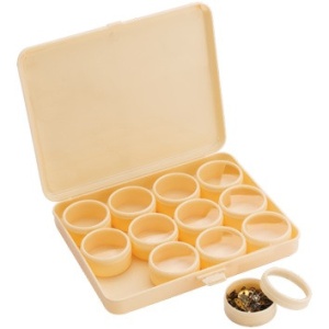 Set 12 cutiuțe plastic pentru piese ceasuri