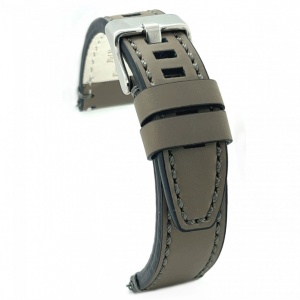 Curea piele gri vintage ceruită QR 24mm - 4140724