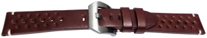 Curea piele perforata maro închis GP Racing 20mm - 56977