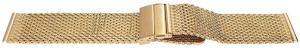 Bratara milaneza aurie cu deployant 18mm -59011