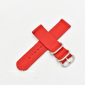 Curea din tesatura de nylon roșie catarame zulu 18mm - 4080618