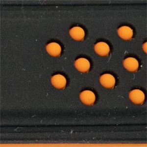 Curea silicon doua culori negru cu portocaliu, telescop QR, 20mm -60732
