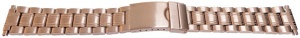 Bratara metalica reglabila aur roz capete pe arc 16-22mm - 55009
