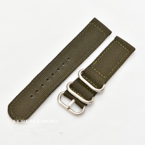 Curea din tesatura de nylon verde catarame zulu 18mm - 4082718