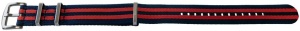 Curea NATO albastru-roșu 22mm - 54053