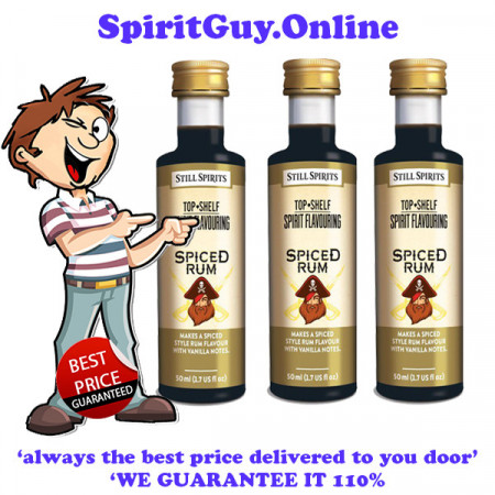 Spiced Rum - 30134 - Top Shelf Spirit Essence Flavouring x 3 Pack @ $8.75 ea