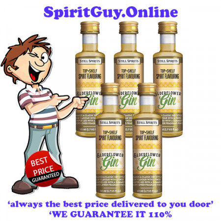Elderflower Gin - 30171 - Top Shelf Spirit Essence Flavouring x 5 Pack @ $8.50 ea