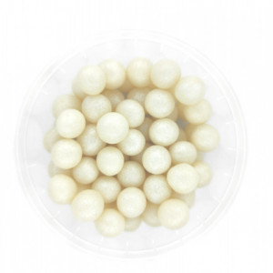 Dekorativne perle BELE 9mm 50g