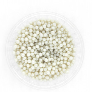 Dekorativne perle BELE 3mm 50g