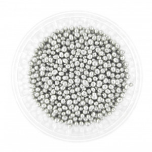 Dekorativne perle SREBRNE 3mm 50g