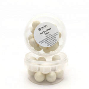 Dekorativne perle BELE 15mm
