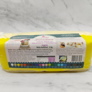 Fondan masa žuta 1kg Lora sweet