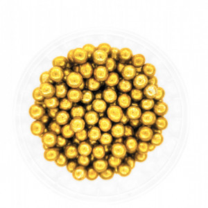 Dekorativne perle ZLATNE 7mm 50g