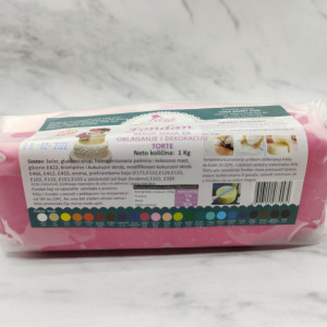 Fondan masa tamno roze 1kg Lora sweet