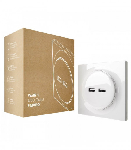FIBARO WALLI N USB OUTLET FGWU-021