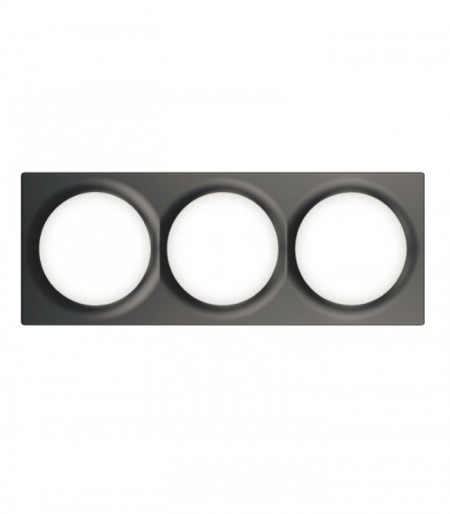FIBARO WALLI TRIPLE COVER PLATE FG-WX-PP-0004-8 Anthracite