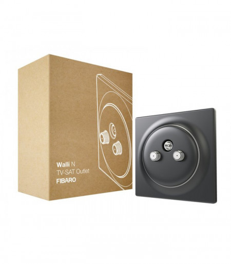 FIBARO WALLI N TV-SAT OUTLET FGWTFEU-021-8 Anthracite