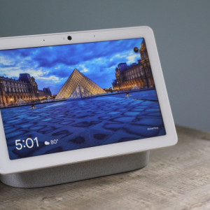 Boxa Google Google Nest Hub, Voice control, Multiroom, Google Assistant, ecran, Alb