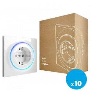 Priza inteligenta FIBARO Walli Outlet (Type F) (pachet de 10bucati)