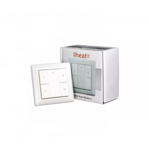 HEATIT Z-PUSH BUTTON 4 - White