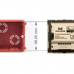 MCO Home Glass Touch Switch (2 Buttons), British Standard MH-S312B