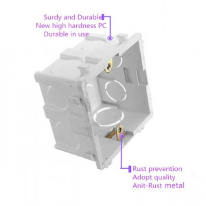 Doza aparat British Standard | Wall Plate Box Universal White Socket Switch Back Cassette