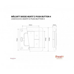 HEATIT Z-PUSH BUTTON 4 - White