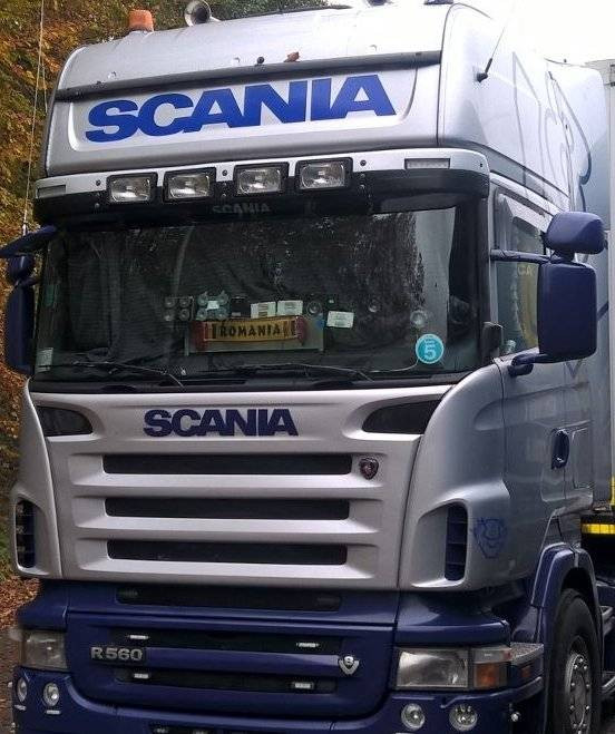 Drapeau Grand Format SCANIA 90x150 Cm En Tissu - Parfait Pour Les Fans De Poids Lourds Et La Déco Garage !