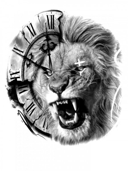 Sticker Auto Tattoo Edition Time Lion M1