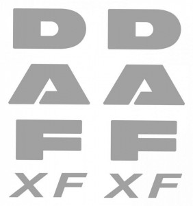 Set stickere DAF XF