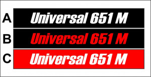 Sticker Autocolant Parbriz Universal 651M