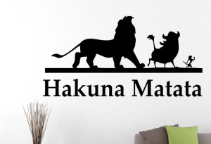Sticker Perete Copii Hakuna Matata