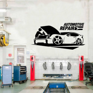 Sticker Perete Garaj Auto Service M2