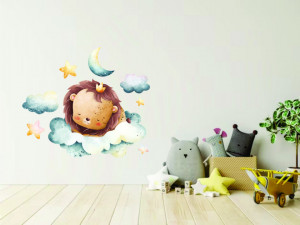 Sticker Perete Watercolor Sweet Sleep Leu