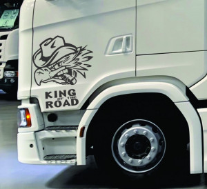 Set 2 buc stickere Scania King of the road